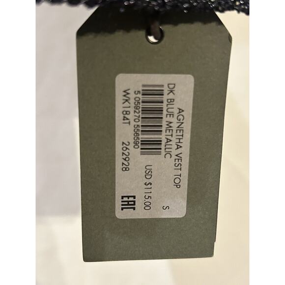 ALLSAINTS Women's Agnetha Vest Top Black Size S NWT - Picture 4 of 5